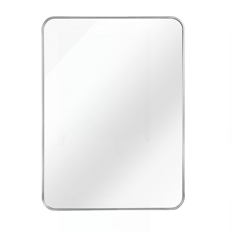 Miroir rectangulaire 24 po x 36 po, Argent argent, 36 po x 24 po