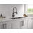 Pivotal Single Handle Exposed Hose Kitchen Faucet-84420490