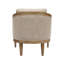 Chaise d'appoint élégante avec rembourrage en mousse rembourré et rembourré de mousse
