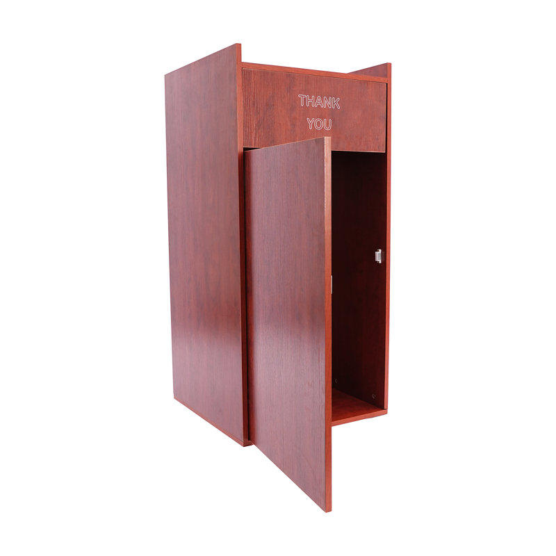 Poubelle en plastique - 30 gallons, Rouge