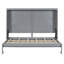 Lit escamotable double pleine grandeur, gris-585606327-585606324