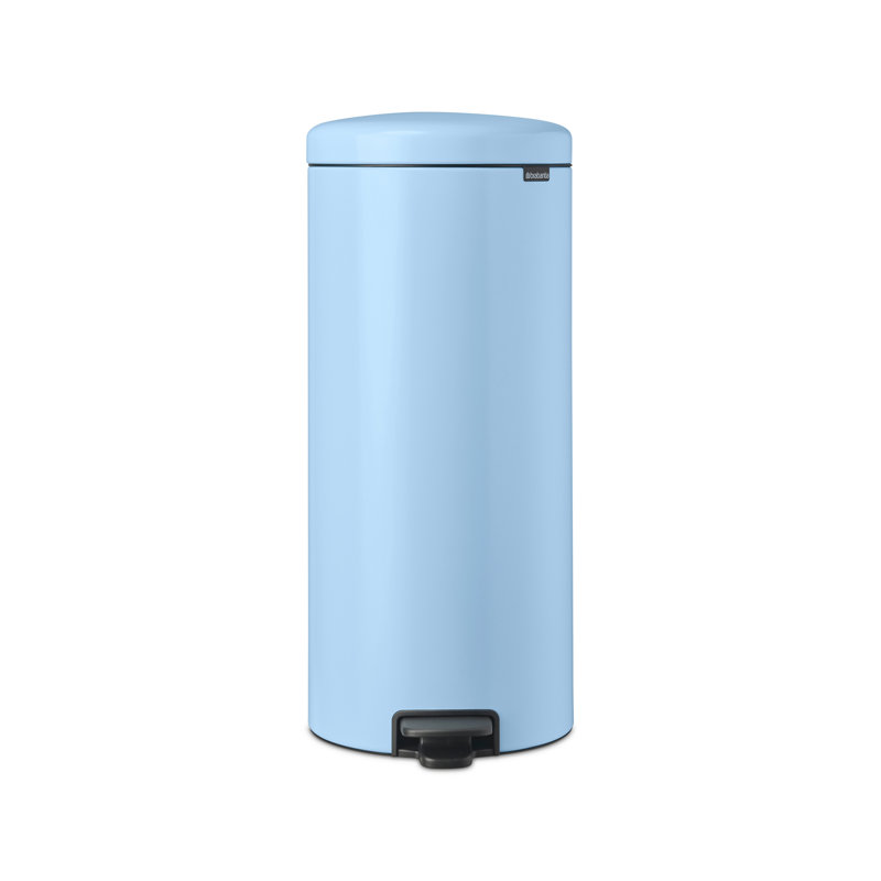 Brabantia NewIcon Step On Trash Can, 8 Gallon (30 Liter), Mineral Loving Red