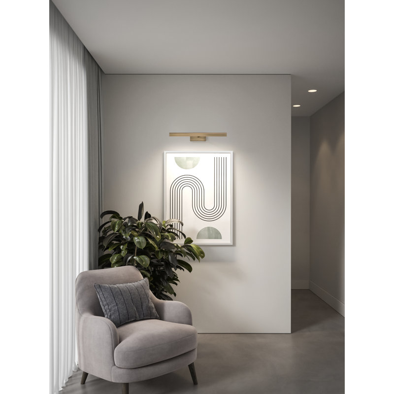 Renoir, Matt Brushed Brass, 2.36" H x 20.47" W x 9.65" D, 612 Lumens