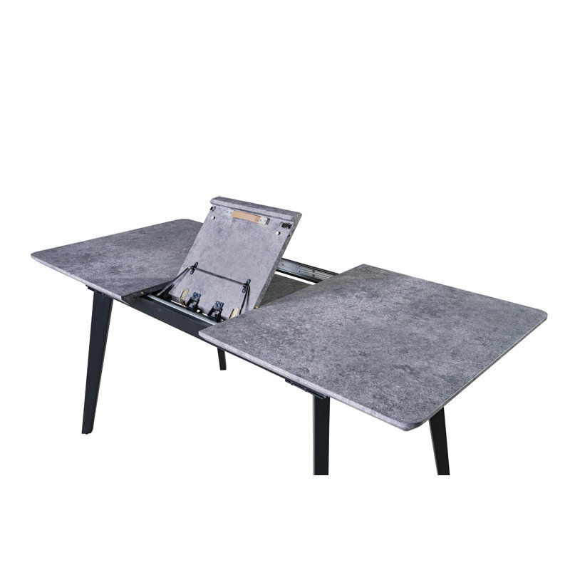 Table de salle à manger avec plateau extensible à motif bergourne