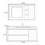 Armoire de salle de bain à la mode minimaliste