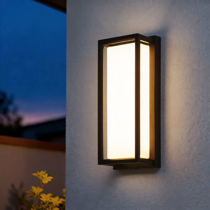 12.25’’ Dimmable Black LED Outdoor Wall Sconce