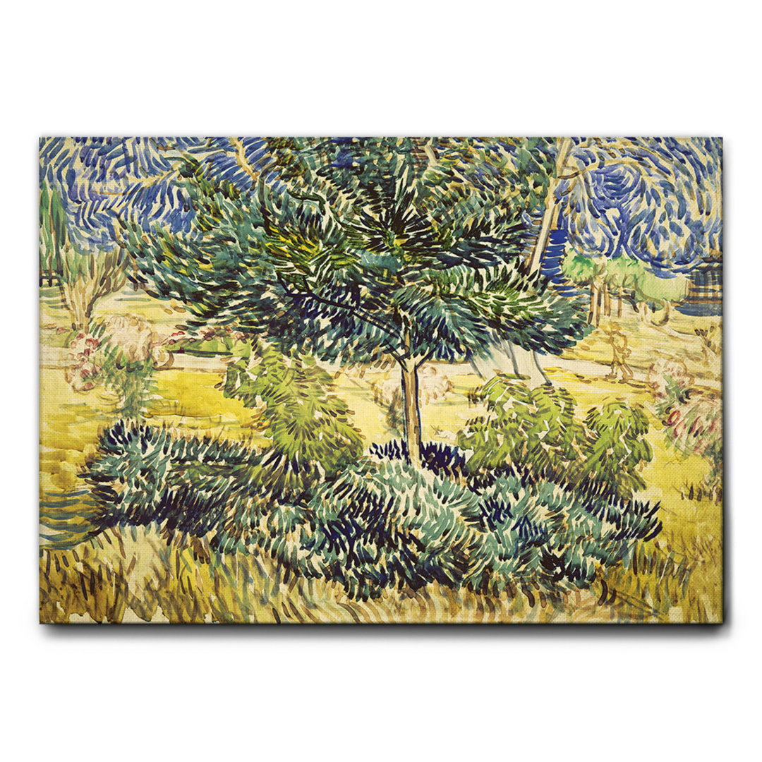 Leinwandbild Büsche und Bäume von Vincent Van Gogh