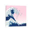«Christmas Llama Great Waves in Pink» par Big Nose Work - impression d'art graphique-52536070-52536071-52536072