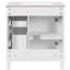 Meuble-lavabo de 30 po avec lavabo en céramique, tiroirs de rangement et tablette réglable - simplicité française dans les petits meubles-1239894078-1239894076