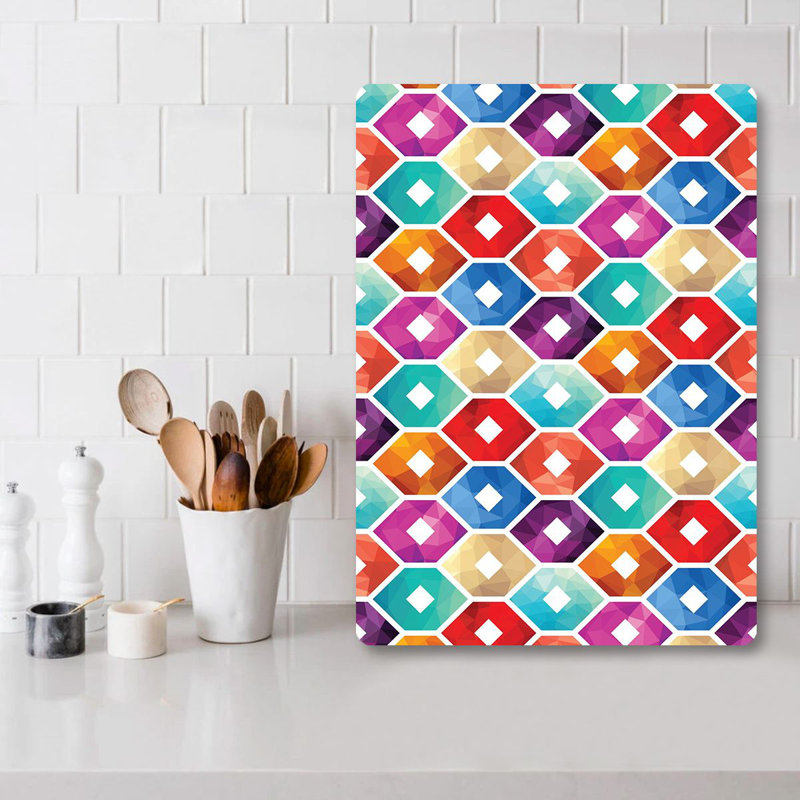 Premium Tempered Glass Cutting Board, 11.8 x 15.7 inches | Antibacterial, Easy Clean, Non-Slip Silicone Feet | 100% Durable Glass, Thickness: 0.16 inches | Ideal for Kitchen Prep, Safe & Stylish Cooking Solution