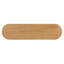 Console avec pieds cannelés, table d'appoint de couloir ovale rétro avec plateau en placage de frêne et finition vernie, tablette ouverte-128993966
