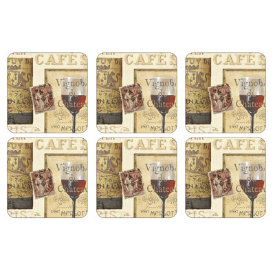 Pimpernel French Cellar Coasters 4"X 4"