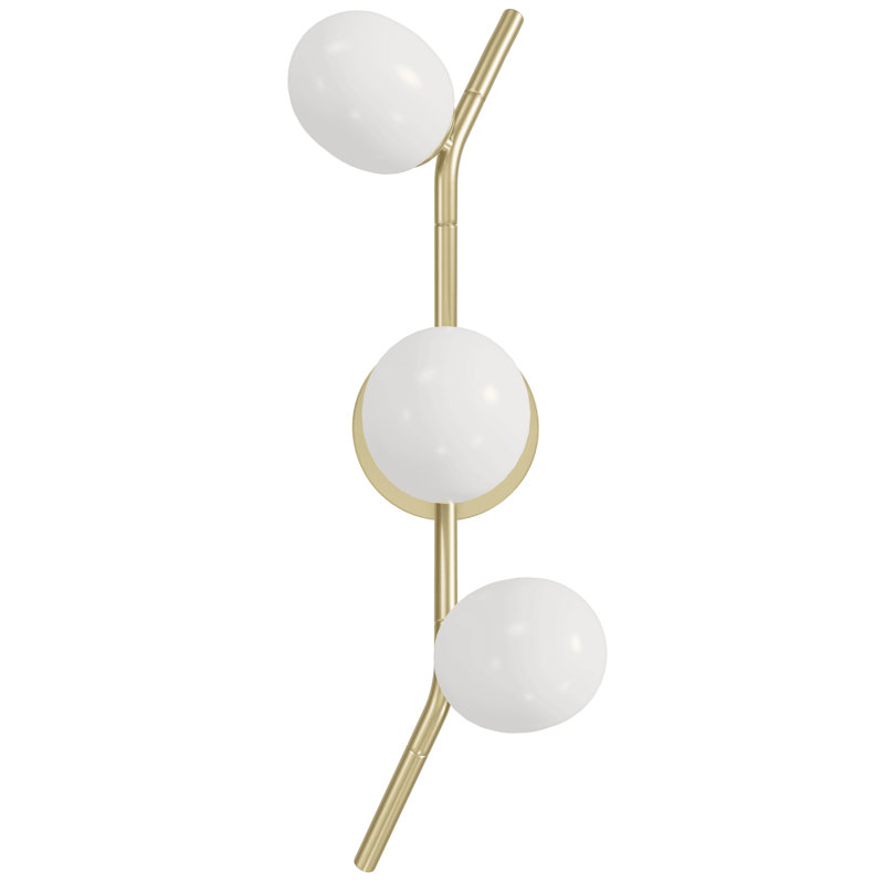 1 - Light Armed Sconce, White