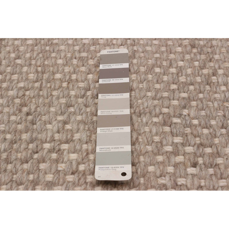 Tapis taupe en laine New Age Aguiluz