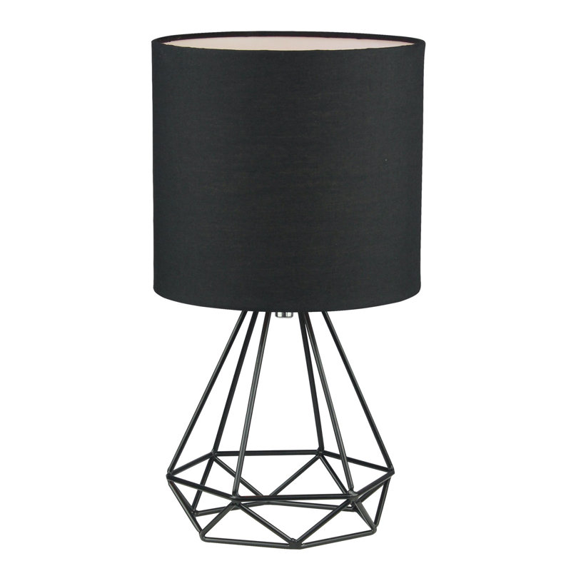 Beechmoor 31.6Cm Black Paint Table Lamp Set