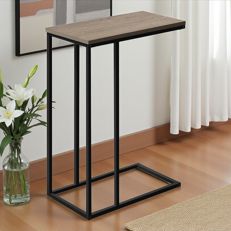 Table d'appoint Table d'appoint en forme de C Table d'appoint moderne Table de salon Table d'appoint de chambre à coucher