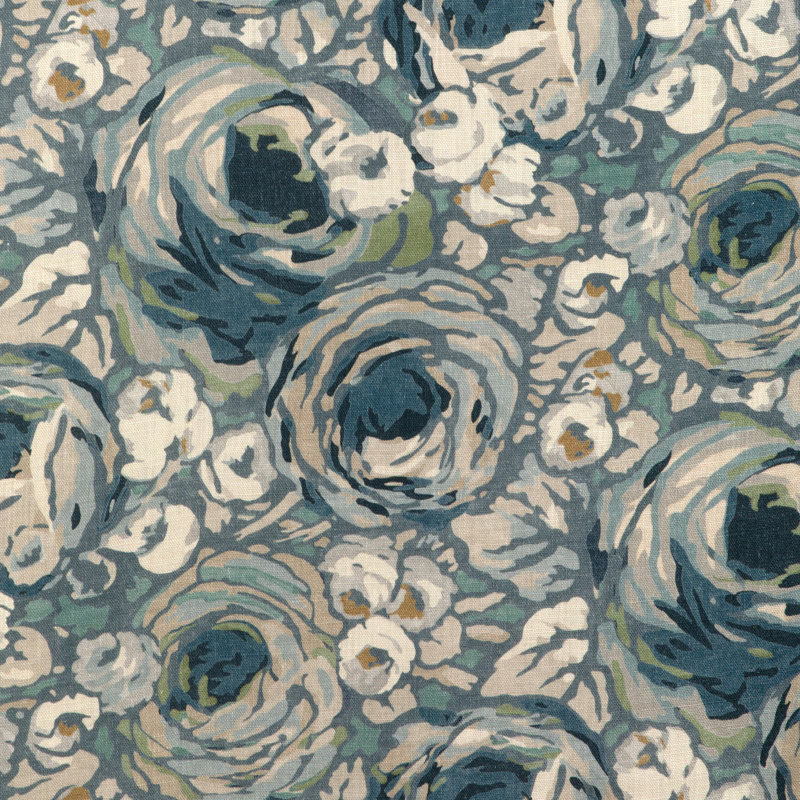 Orchard Print, Blue/Denim