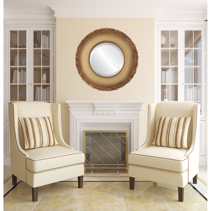 Wingard Wood Flat Wall Mirror, 21" x 21"