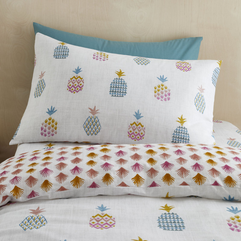 Ananas Pineapple Cotton Duvet Cover Set, Single Duvet Cover + 1 Standard Pillowcase