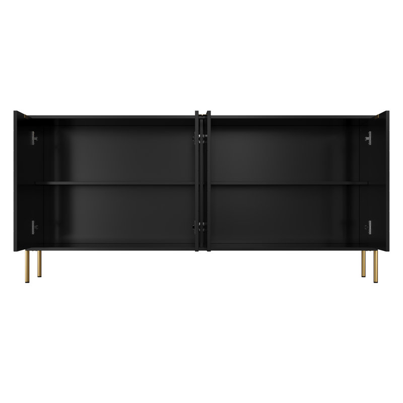 Ryli 62.99'' 4-Door Sideboard, Black