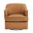 Fazio Genuine Leather Swivel Barrel Chair-1576489780