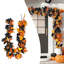 5.7 Ft Halloween Garland, Indoor Outdoor Holiday Decorations (set Of 2)