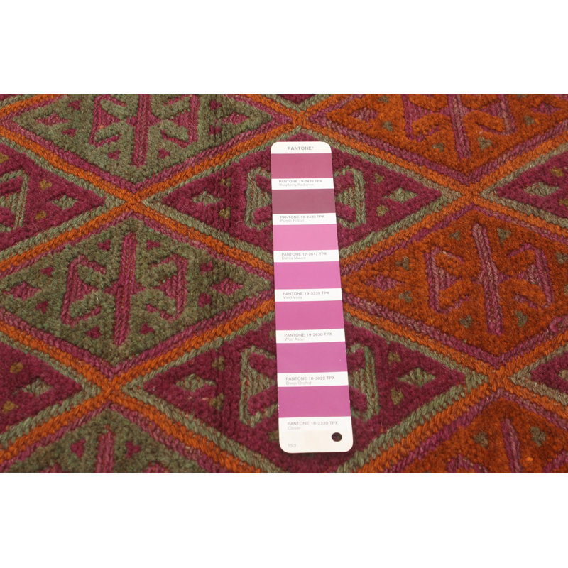 Tapis de couloir unique en laine noué à la main nouvel âge 2 pi 6 po x 6 pi 3 po Jiten