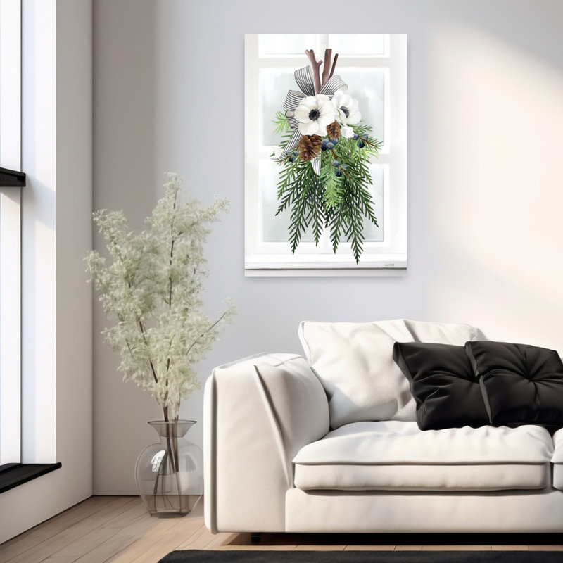 Art contemporain fleur de pin Juniper, H 36 po x l 24 po