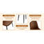 4 chaises de salle à manger de style médiéval moderne