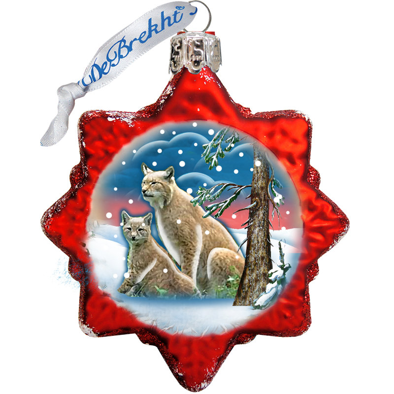 2'' Handmade Glass Holiday Shaped Ornament