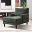 Chaise longue rembourrée L 51,55 po-1166583620