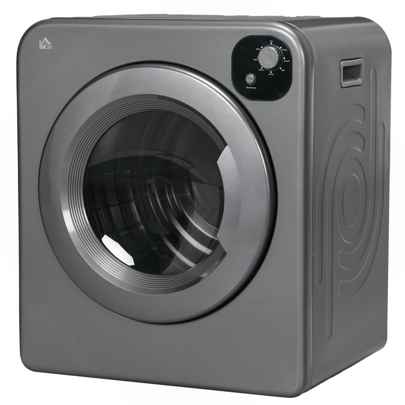 Portable Clothes Dryer, 120V 1300W Compact Laundry Dryer With Intelligent Drying, 3.2 Cu.Ft Stainless Steel Drum, Front Load Electric Dryer For Apartments, Dorms, Rvs