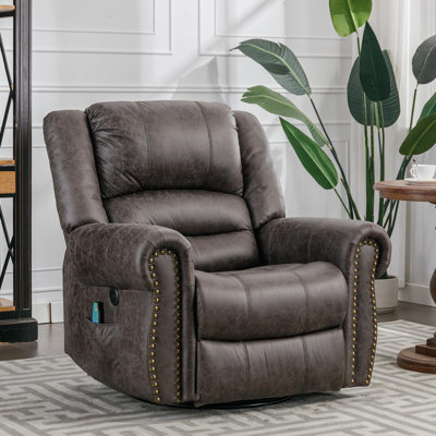 Fauteuil inclinable, chauffant et pivotant