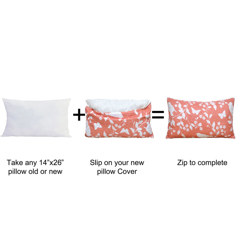 Animal Print Rectangular Lumbar Pillow Cover, Coral