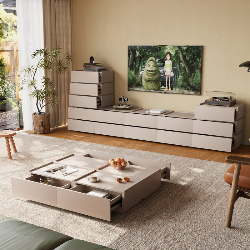 Table basse Heckman, Beige