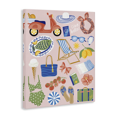  Mediterranean Coast Necessities Canvas Wall Art by Arrolynn Weiderhold