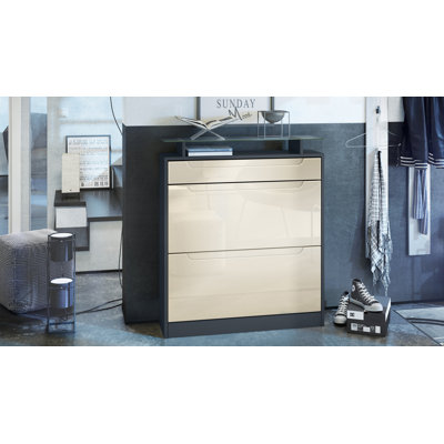 16 Pair Shoe Storage Cabinet