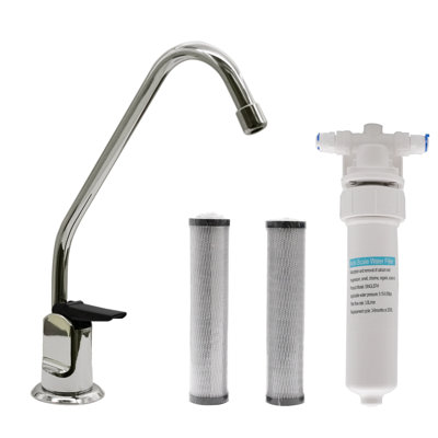 Ensemble de robinet distributeur d'eau froide 8 "avec filtre encastré sous l'évier Touch-Flo