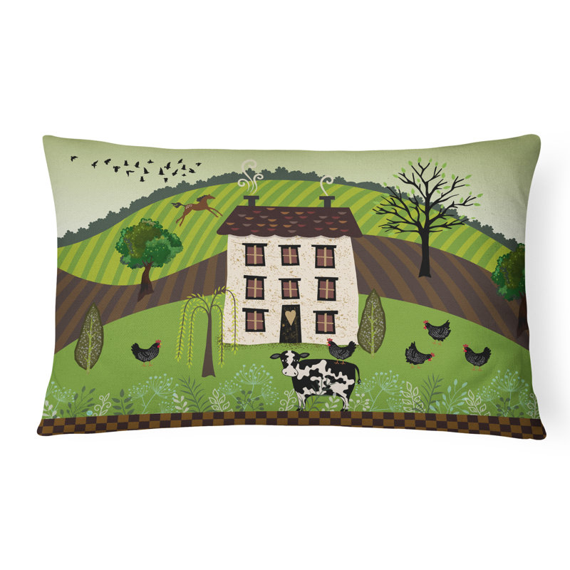  Coussin lombaire Folk Art Country House