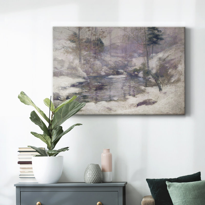 Paysage rétro -DCCLxxxviii, H 13 po x l 19 po x P 1,5 po, Toile tendue