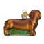 Ornement figurine suspendu teckel