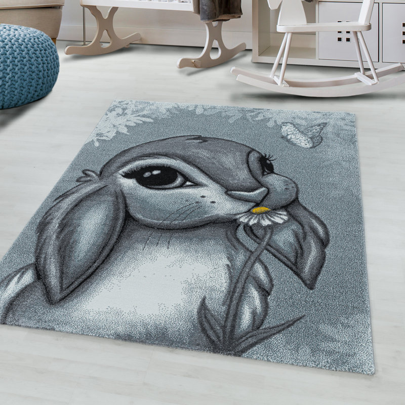 Gilliland Flatweave Blue/Grey Rug, Rectangle 200 x 290cm
