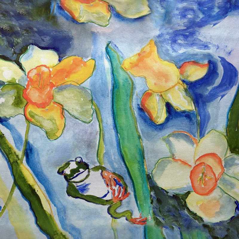 Coussin décoratif Floral, 16 po x 20 po