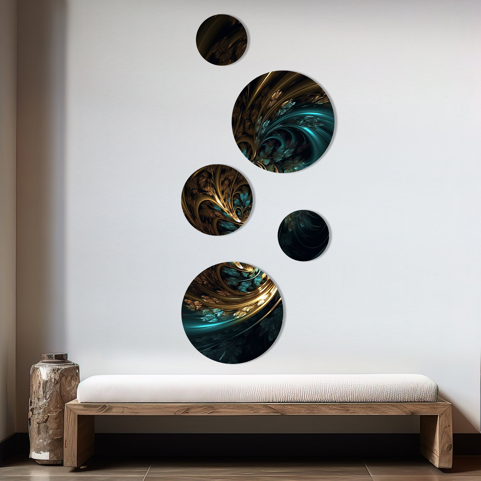 DesignArt Abstract Wall Decor on Metal | Wayfair