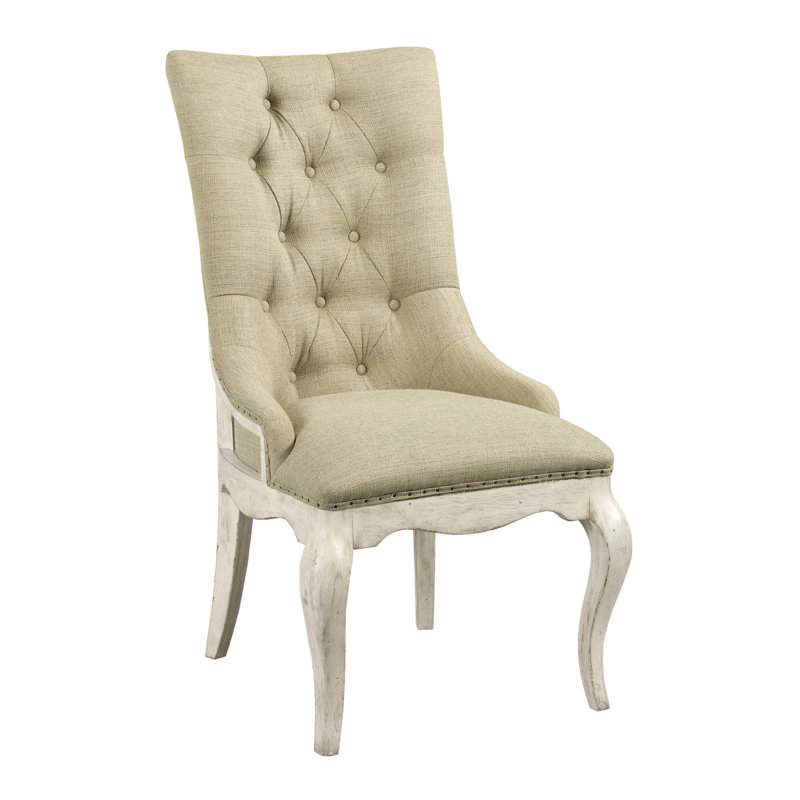 Chaise parsons rembourrée et capitonnée Shaylène