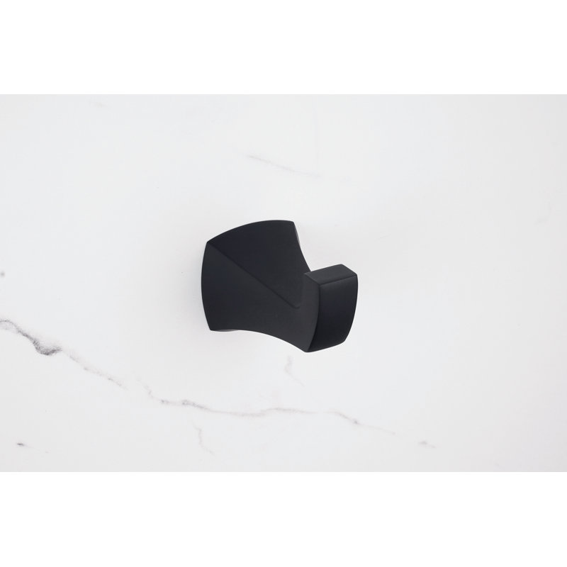 Cardania Wall Mounted Robe Hook, Matte Black