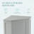 Grey Bathroom Cabinet Triangle Corner Storage Cabinet With Adjustable Shelf Modern Style MDF Board