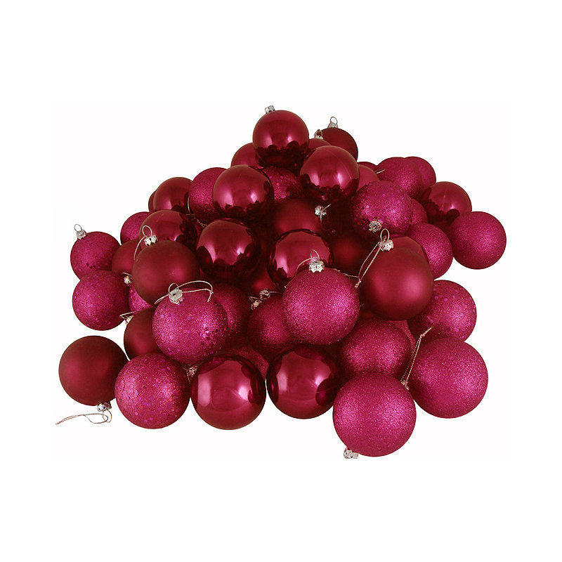 Holiday Décor Ball Ornament, Red Raspberry