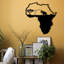 Élégant accessoire mural décoratif en métal, noir, 21,7 po x 22,4 po | Fabrication 100% métal, épaisseur: 0,05 pouce | Parfait pour la décoration intérieure et les espaces de bureau, durable et attrayant