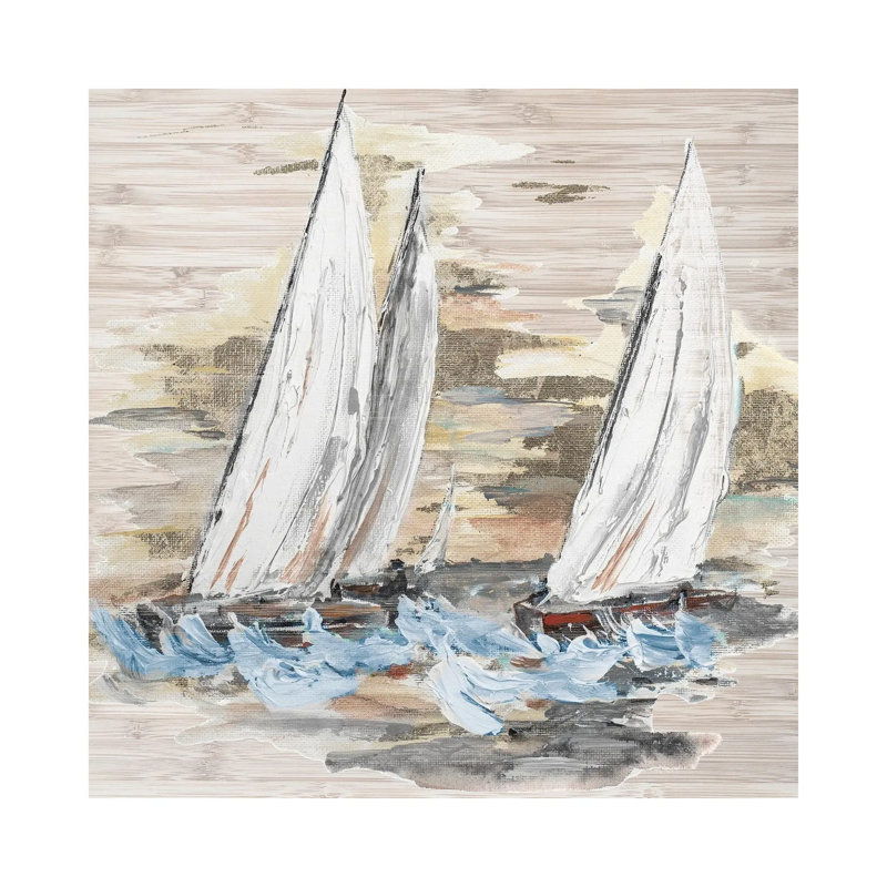 Rough Sailing II 1 Piece Wrapped Canvas Wall Art, 30.48 cm H x 30.48 cm W